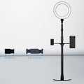 Desktop multi-camera live broadcast stand with alloy construction, adjustable angle, mobile phone bracket and iPad holder, LP-4p