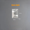 Minimalist matte white iron LED wall lamp with trichromatic dimming for sofa background