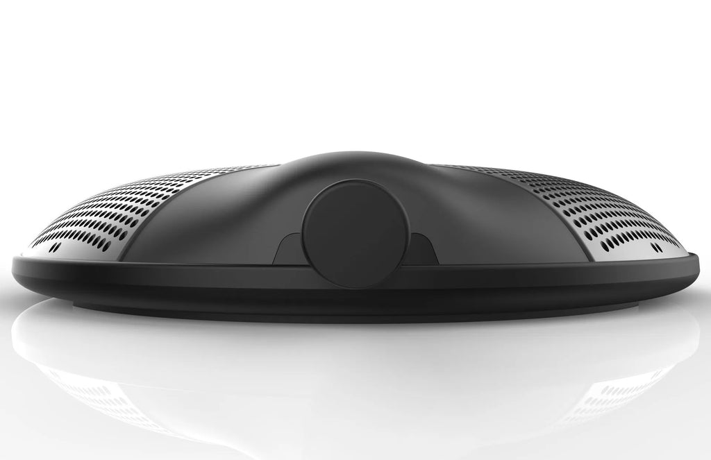Black USB condenser microphone for computer voice recording and conference calls