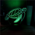 3D turtle-shaped LED night light with 16 colour changing options