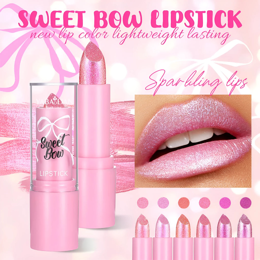 Sweetheart Bow XINGX Diamond Series lipstick showing six colour options