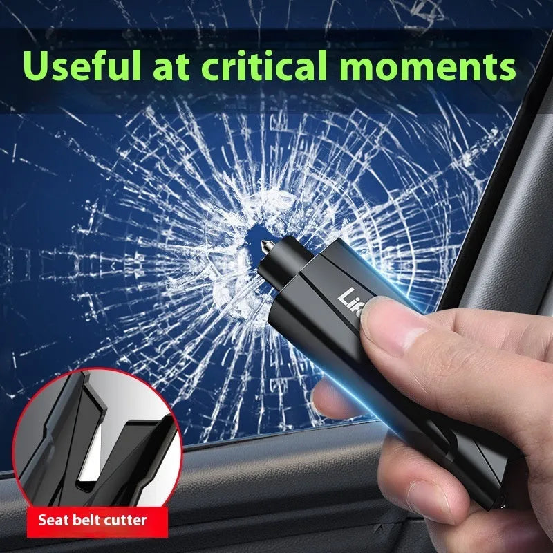 Emergency broken window hammer car breaker in black, red, blue, yellow and green ABS