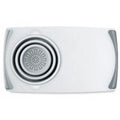 Grey 3 in 1 chopping board with detachable drain basket, 50cm x 28.5cm, PP and TPR, 1cm thick