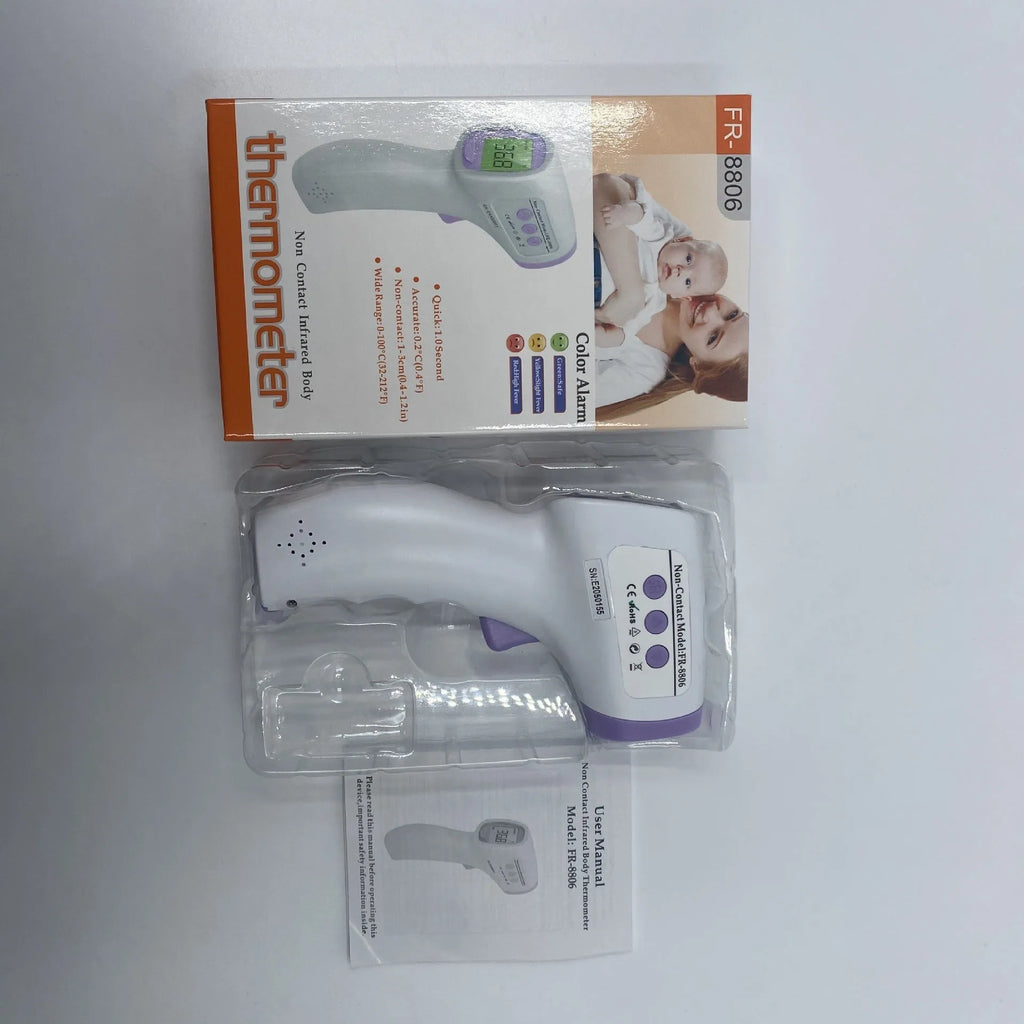 White digital non-contact thermometer for temperature measurement