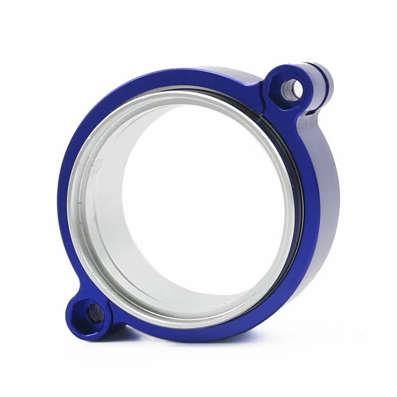 Aluminium fixed movement exhaust clamp in black for turbine downspout car modification