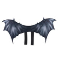Black cloth bat wings pet costume accessory in three sizes for Halloween