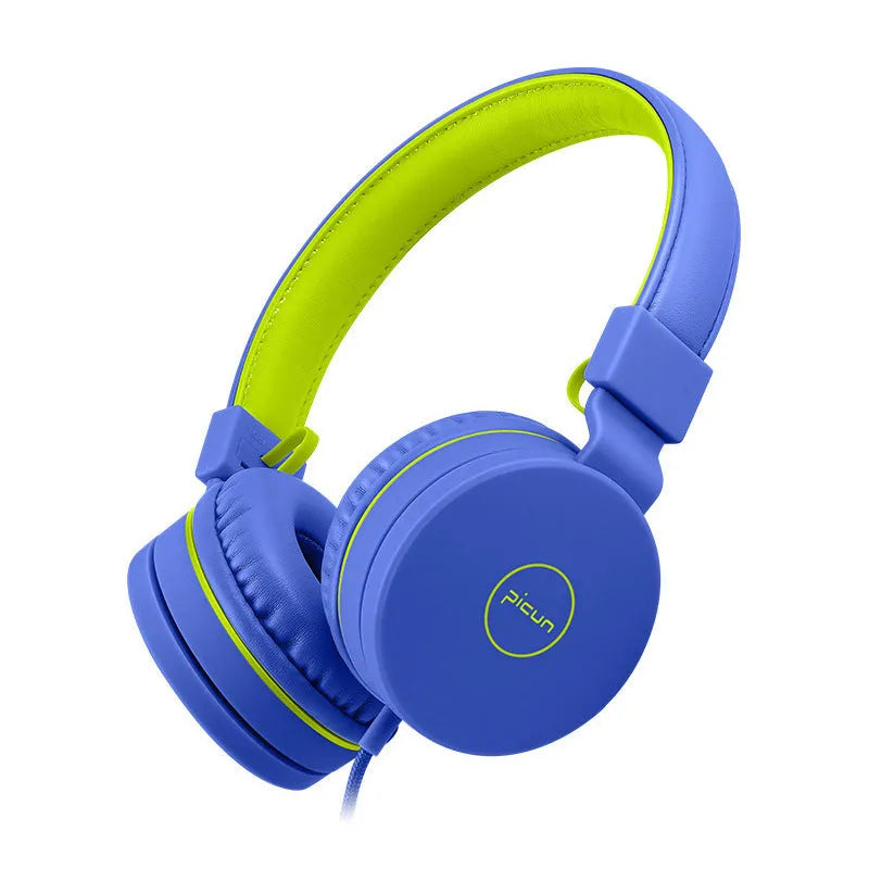 Bengoo C30 wired over-ear headphones with protein earmuffs and braided cable in mint green