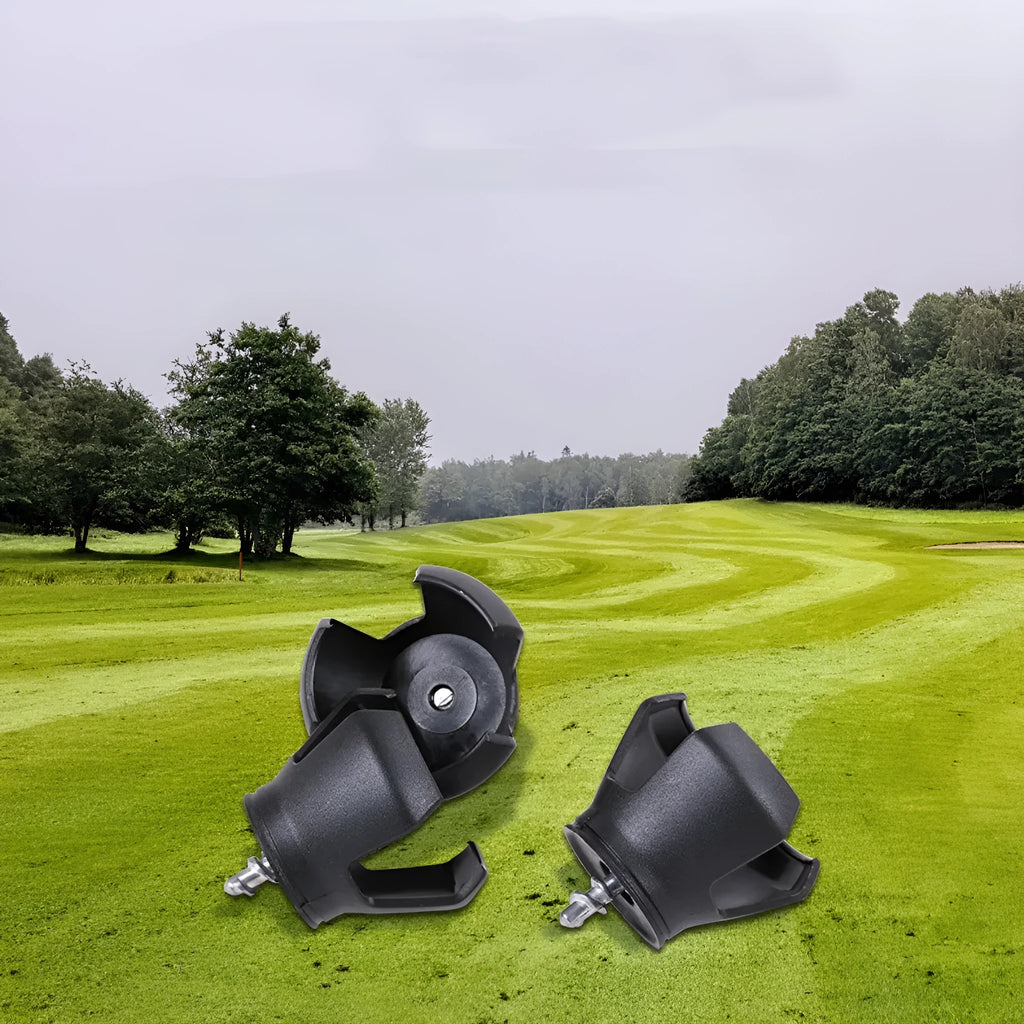 Black golf ball picking device with putter-style clip, 60g weight