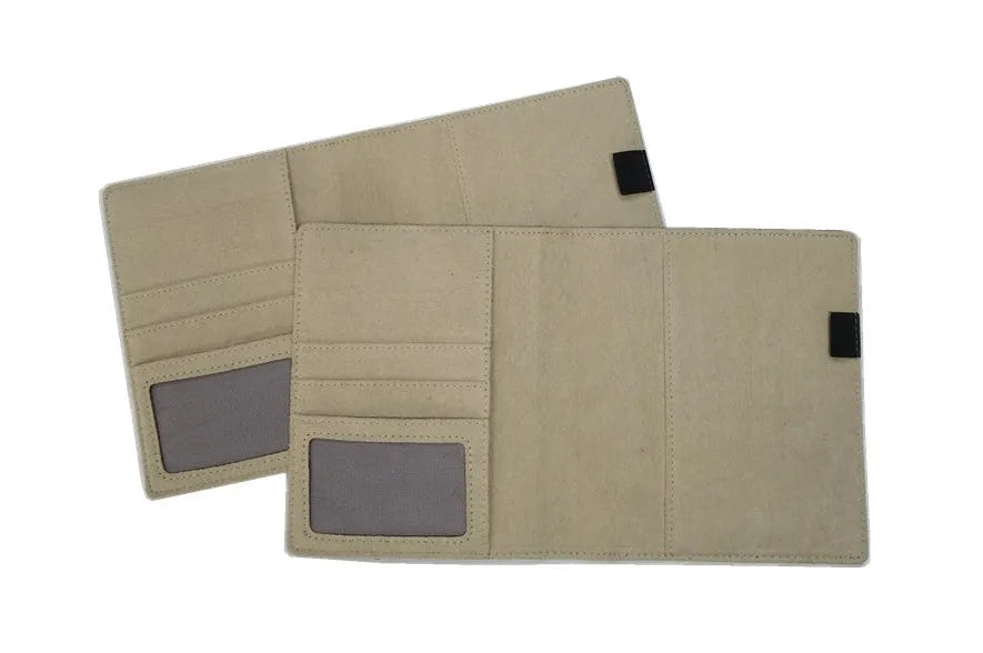 Blue A5 notebook cover shell made of PU leather with a car line pattern and a zipper closure.