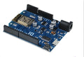 Black ESP-8266EX WIFI development board with Arduino compatibility and multiple connection pins