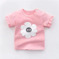 Children's cotton T-shirt short sleeve all-match unisex top for boys and girls in multiple colours and sizes