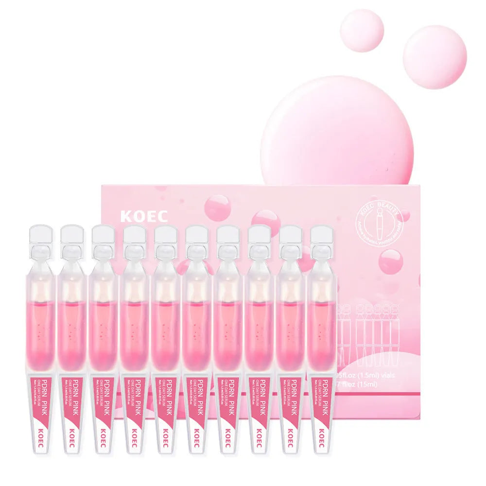 KOEC powder polypeptide disposable moisturising essence sheet masks 10 pack with latex sheets