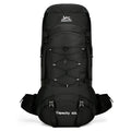 Large capacity waterproof hiking backpack in army green for camping and mountaineering