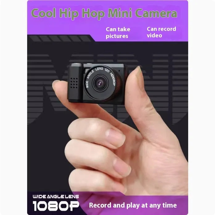 Thumb camera with 0.9 inch screen, 8MP, optical anti shake, in black SLR, pink SLR, or white.