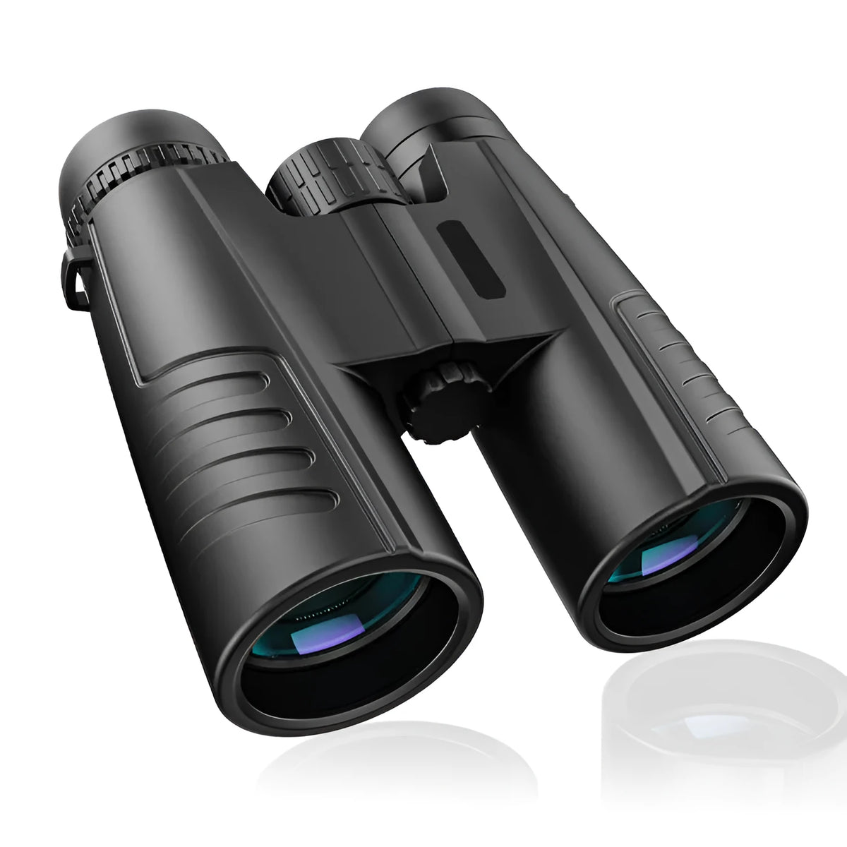 Black 12x42 binoculars with high power HD view for outdoor sport and travel