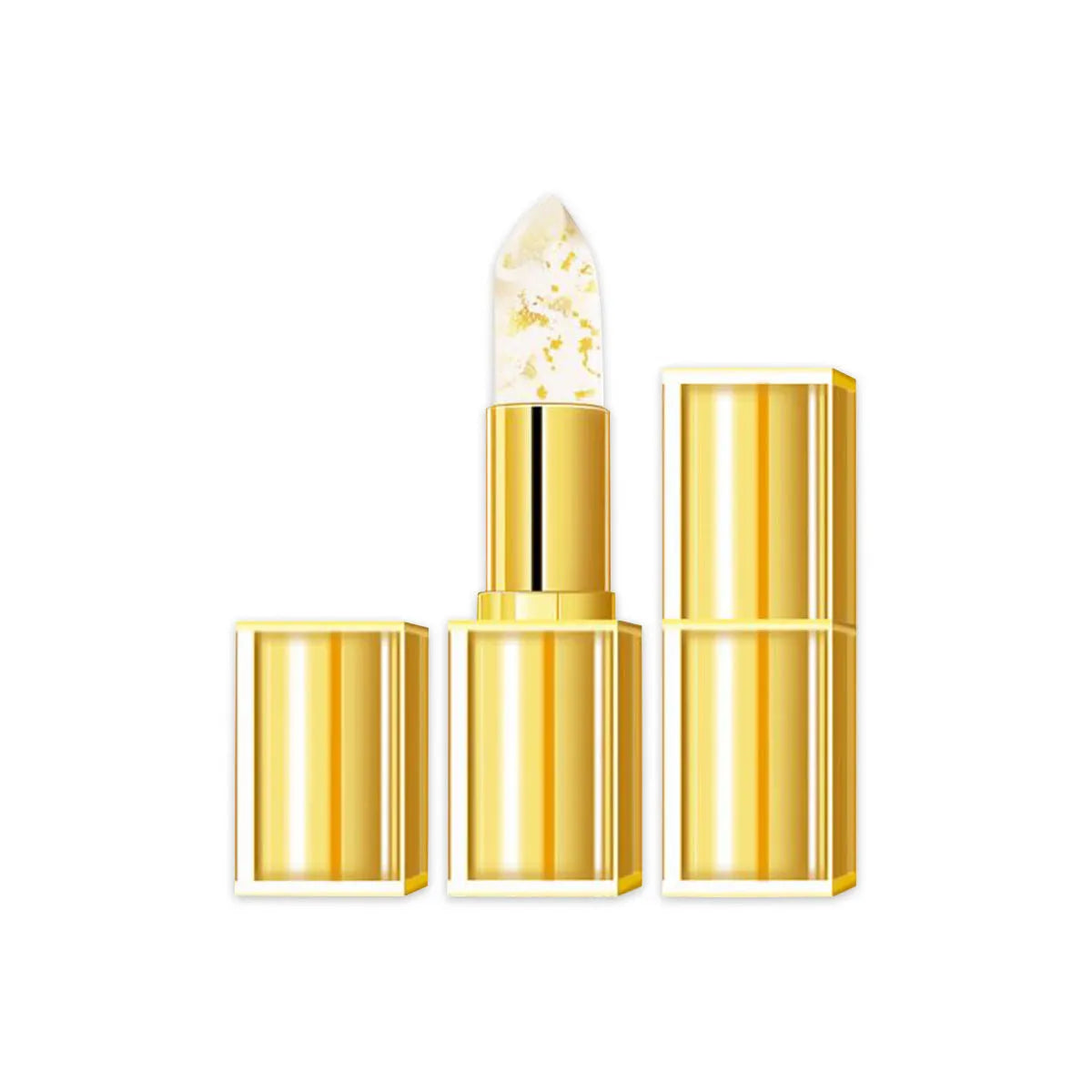 Anti-smudge gilding warm colour-changing lipstick YB1001 with golden tones
