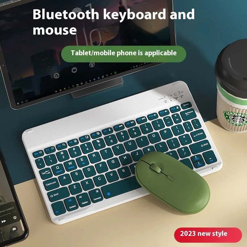 Bluetooth keyboard with rechargeable battery in multiple colour options