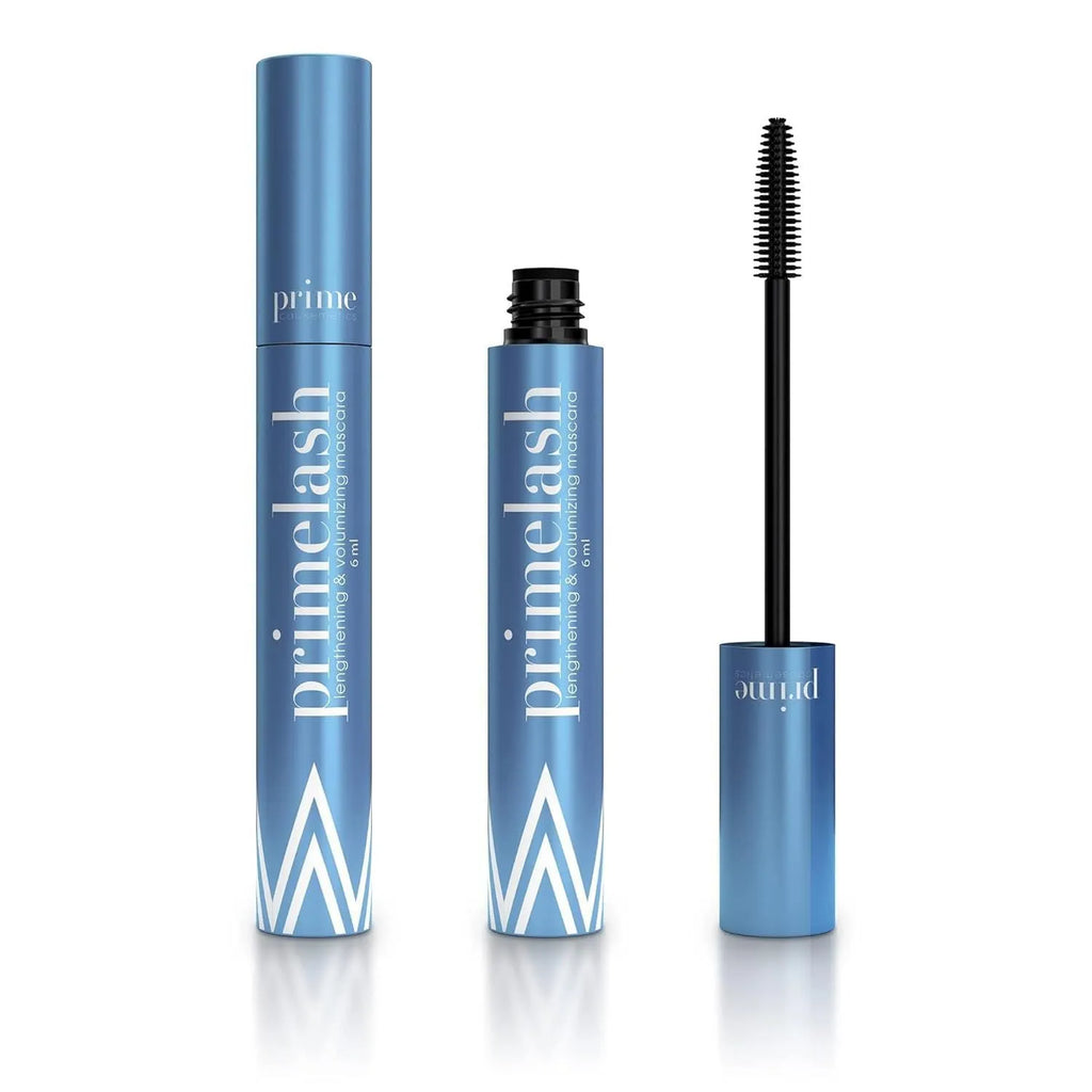 A single black plastic eyelash comb with fine bristles for mascara application.
