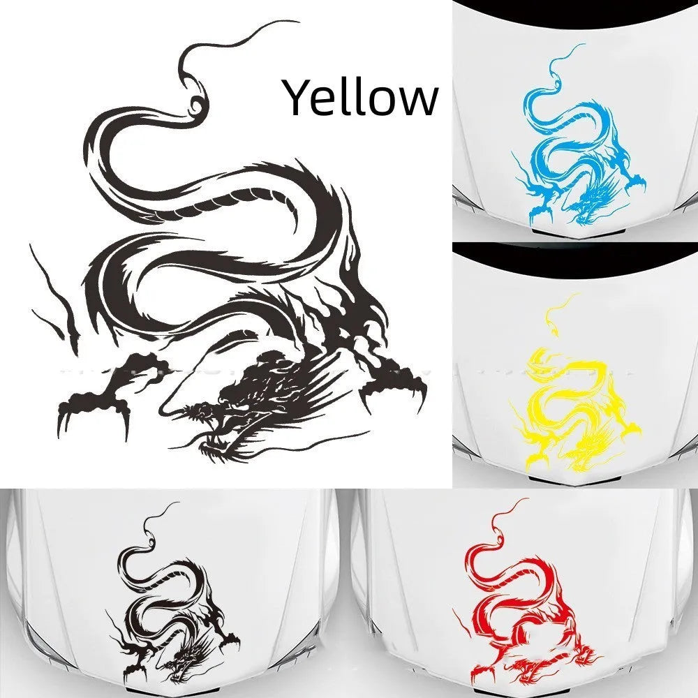 Dragon design car body sticker measuring 50cm by 36cm in PET material