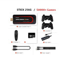 Super X operating system retro video game console with HDMI port on a shelf.