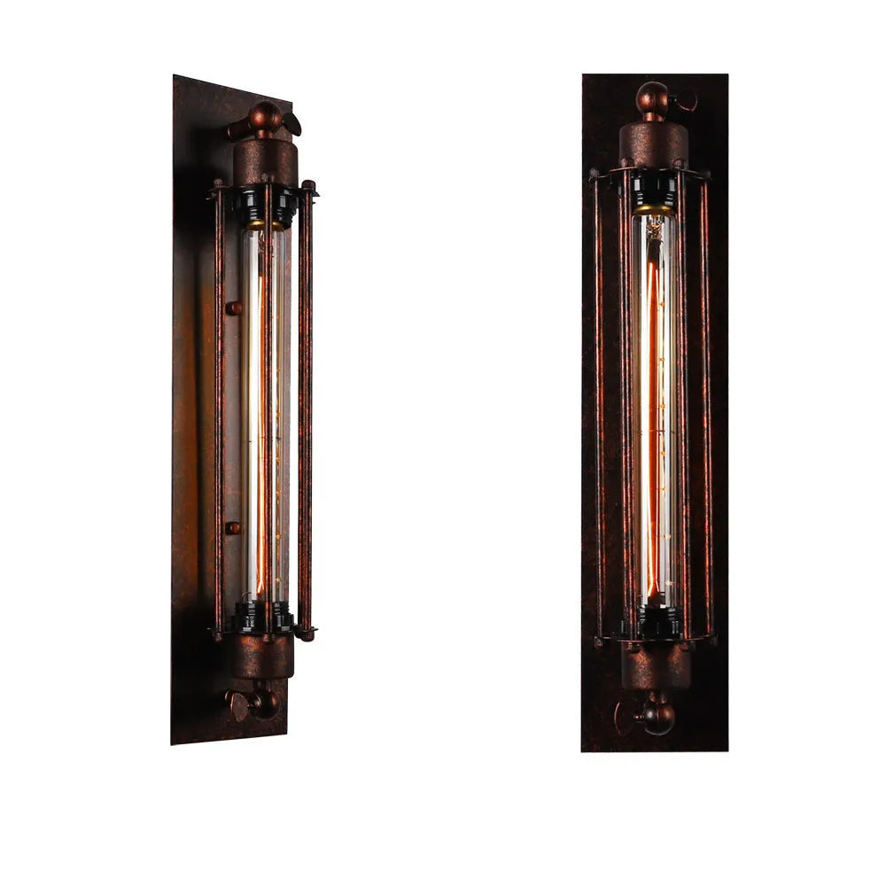 Retro industrial iron wall lamp in black or two-tone, American style, EU or US specification