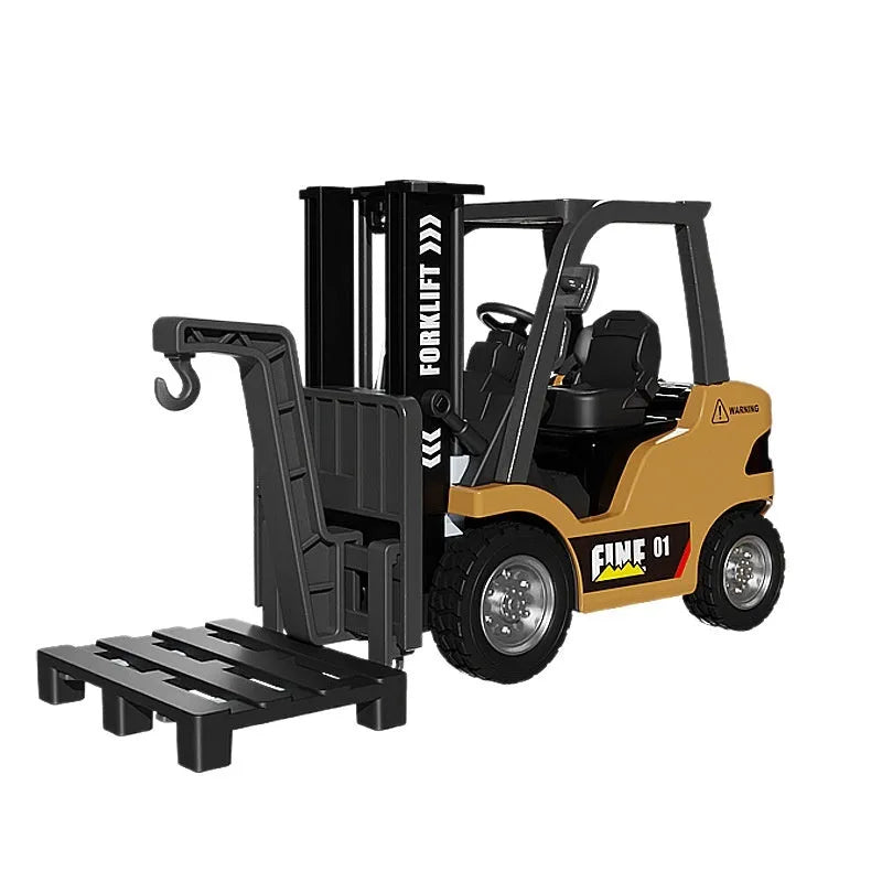 1:64 scale alloy Bluetooth remote-control forklift simulation model with accessories