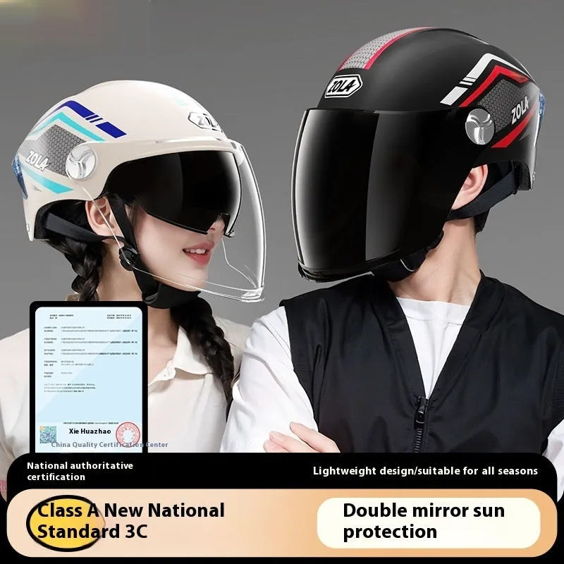 Children's 3C certified ABS universal motorcycle half helmet in multiple colour options
