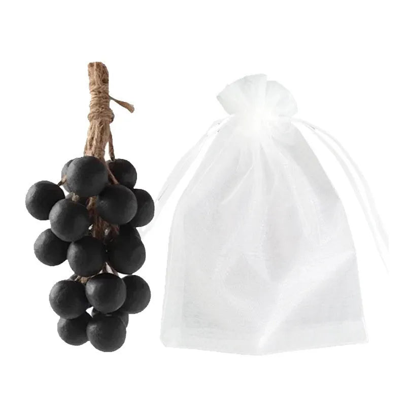 Handmade grape soap bars in black, green, purple, and litchi scents with 120g weight and bulk packaging options.