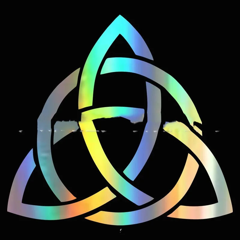 Waterproof car body sticker decal shown in matte black, white, and reflective laser colour options