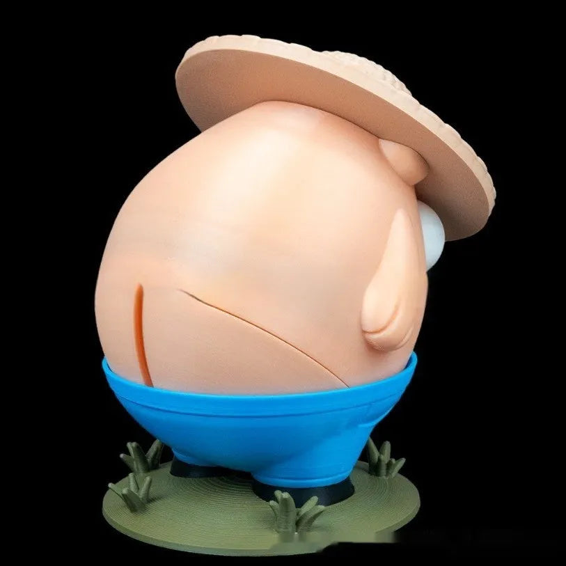 Creative farm animal plastic coin bank in pink colour measuring 17 x 11 x 11.7 cm