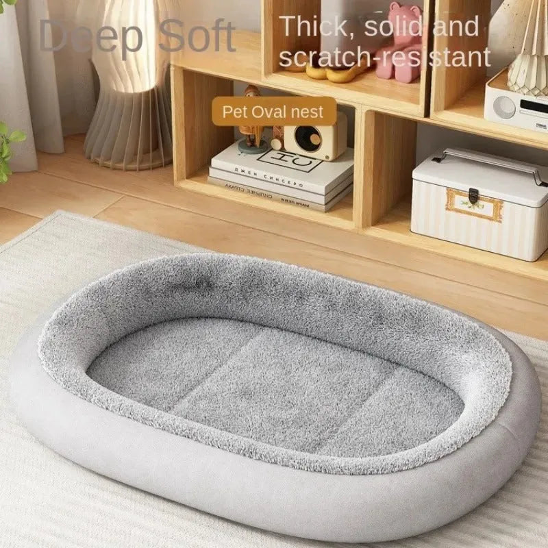All-season dog kennel with removable waterproof mat in grey colour, size L 60x45cm