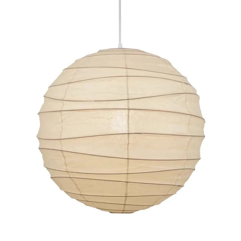 Japanese rice paper chandelier in three sizes: 30cm, 45cm, and 55cm diameter