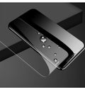 HD tempered glass screen protector for Samsung mobile phones showing full-screen coverage.