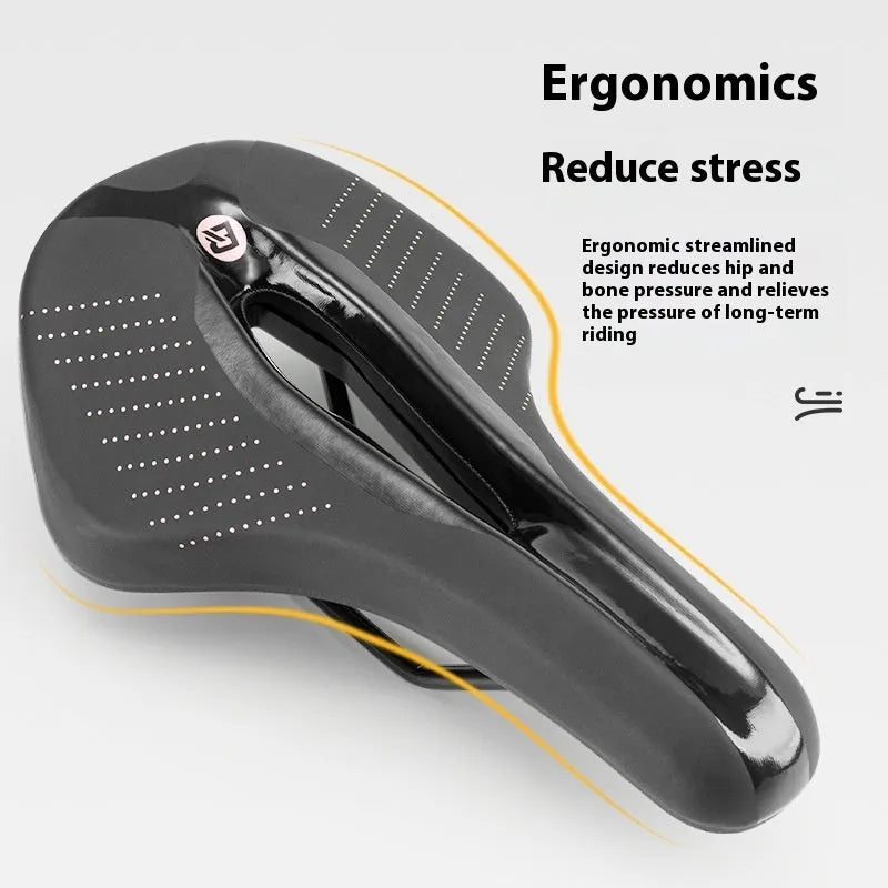 Medium mountain bike seat cushion in black or pink colour with PU foam construction