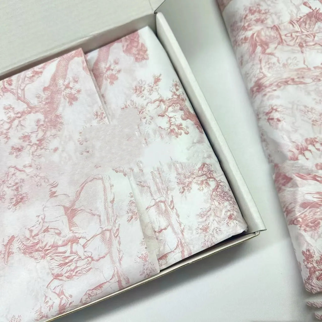 French MG tissue paper in pink purple and green purple colours measuring 50x70cm