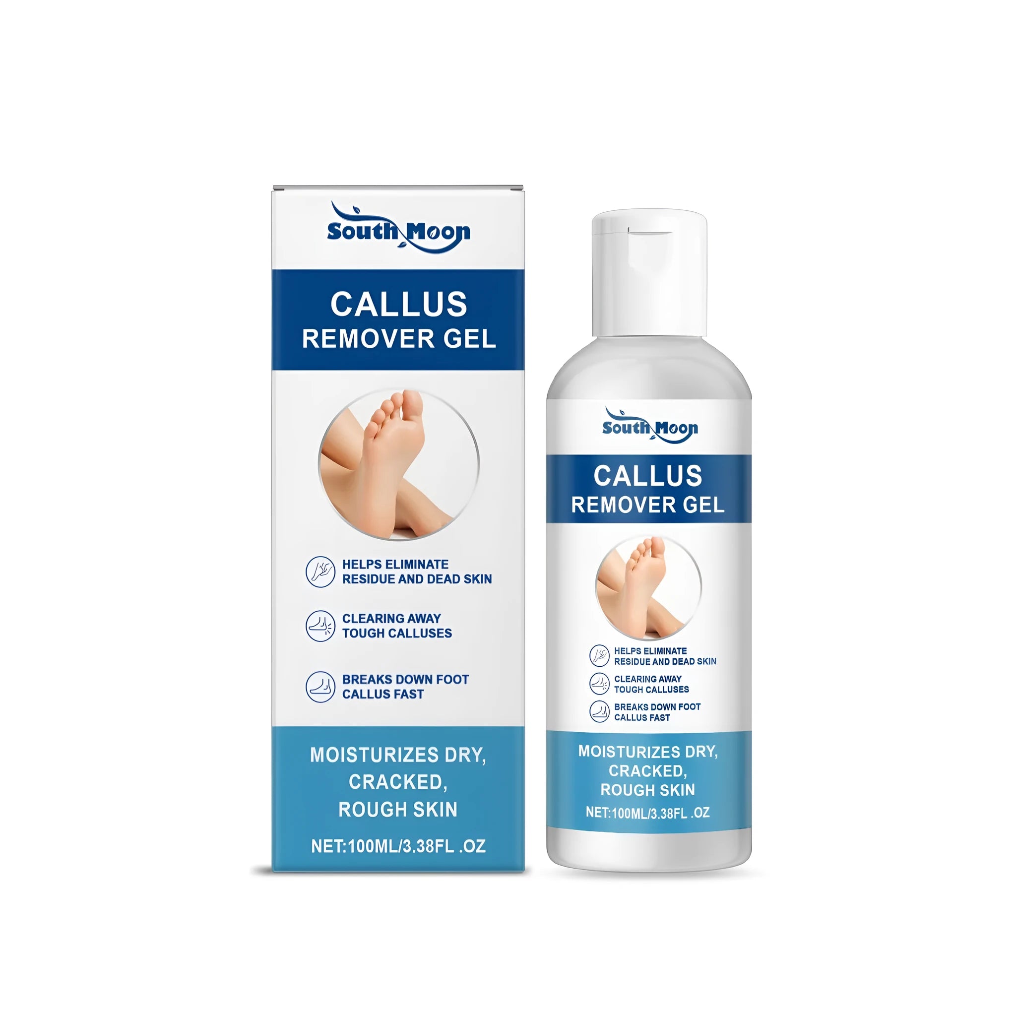 100g tube of callus remover foot gel with coconut oil and tea tree oil