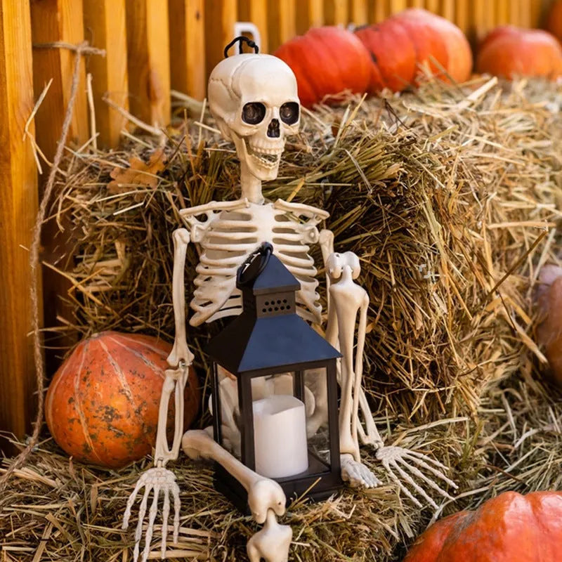 90cm movable joint plastic skeleton Halloween decoration prop