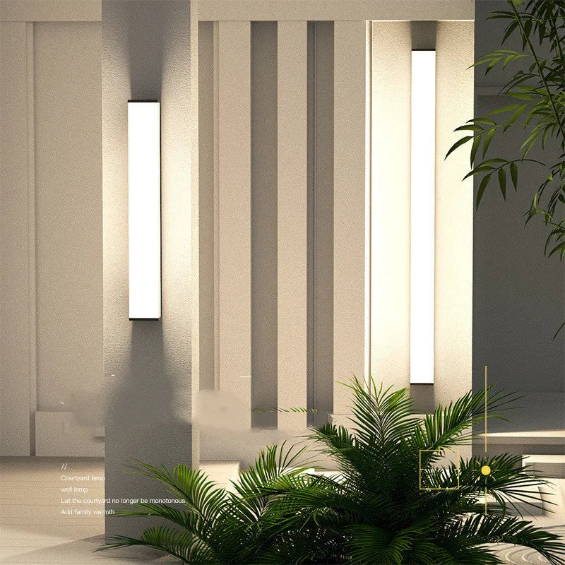 Outdoor waterproof wall light with 60cm connection model and stainless steel housing for garden lighting
