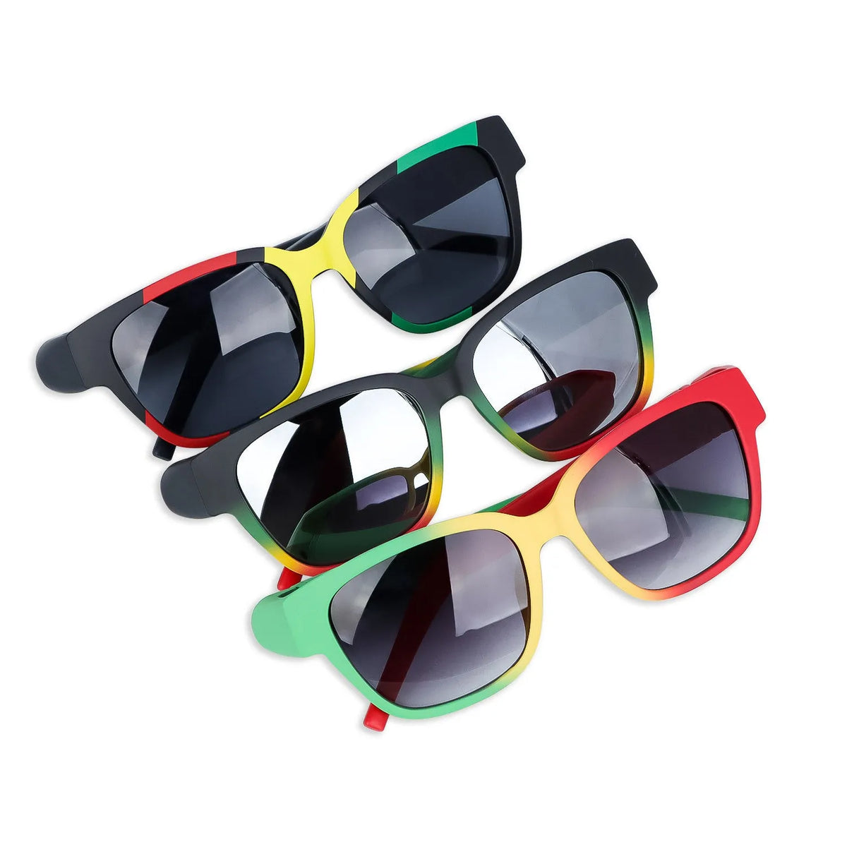 The Swifty Glasses lightweight frame eyewear available in black, camouflage, dark green, purple, and red.