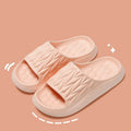 Leaf texture design EVA household slippers in various colours with non-slip soles