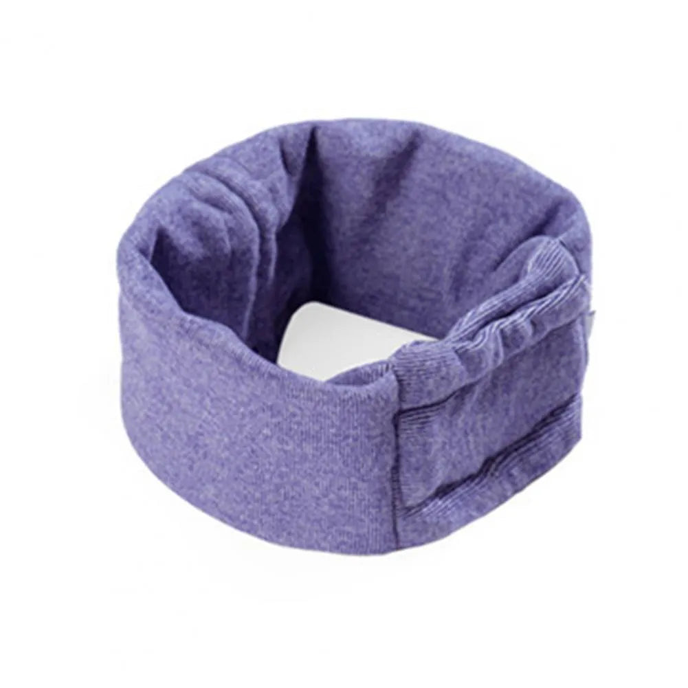 Dog wearing noise reduction hoodie with ear covers in black colour