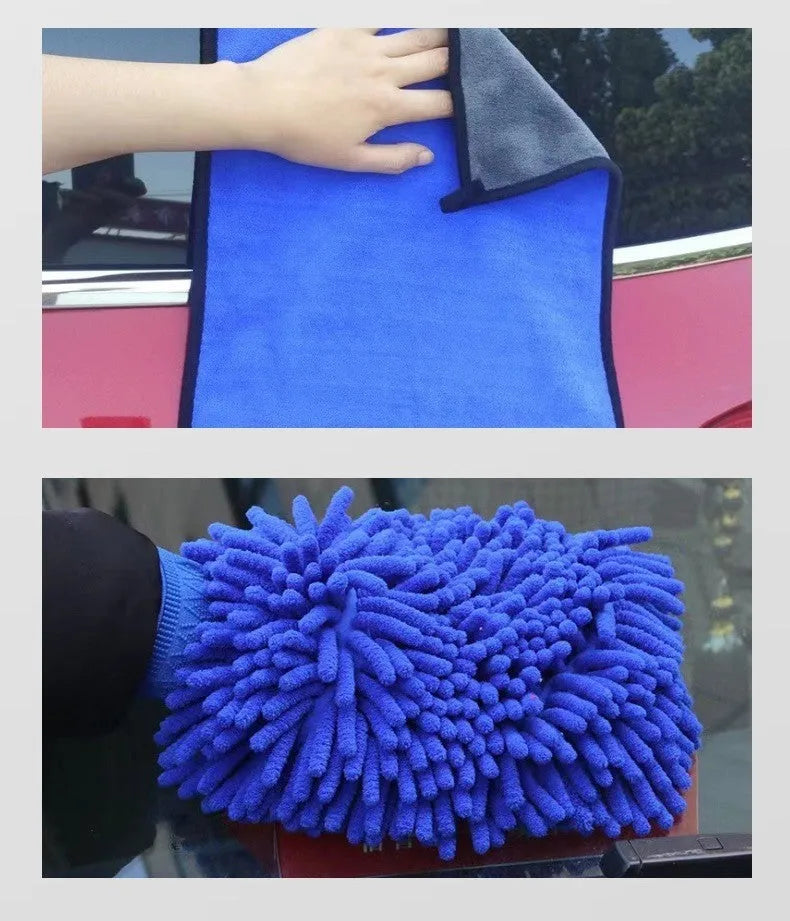 26-piece car wash brush set with PP bristles and multiple brush head designs for automotive cleaning