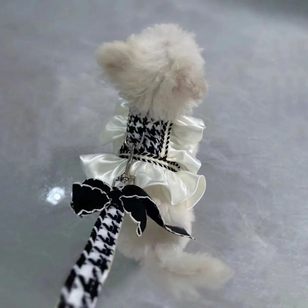 Polyester dog cat vest with hand holding rope, classic style traction, princess style, sizes XS to 2XL