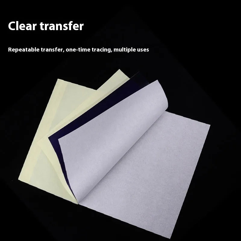 A4 tattoo transfer paper quadruple copy sheets for hand drawing line transfer with paste gel