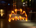 Halloween LED window lights showing spider, pumpkin and ghost designs with suction cup mounting