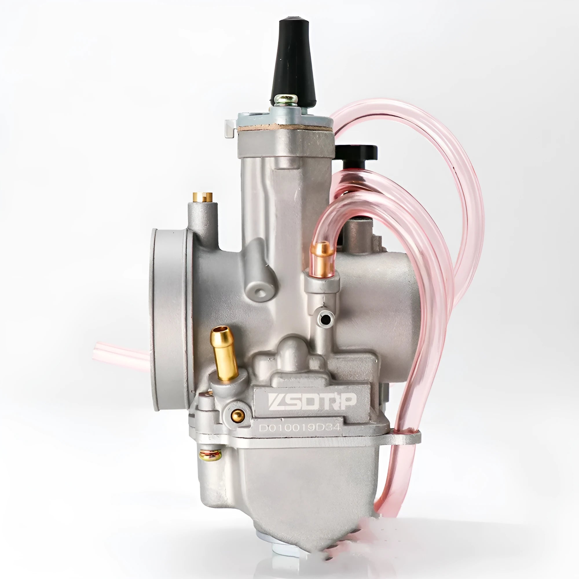 Sandblasted PWK motorcycle carburetor kit with multiple bore sizes for engine tuning