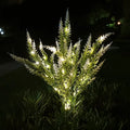 Solar-powered lavender flower shaped LED garden light for outdoor courtyard decoration
