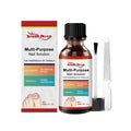 30ml bottle of nail care solution with tea tree oil and included nail file for damaged nail treatment