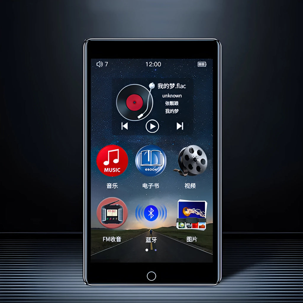 Black Ruizu H1 8GB MP3 MP4 player with 4-inch touchscreen display
