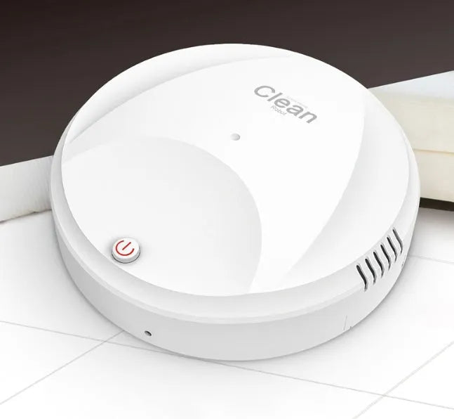 Smart vacuum cleaner charging version, black or white ABS robot, 23x23x6cm, automatic dust and hair sweeper